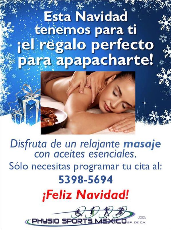 Navidad Physio 2018 masaje relajante