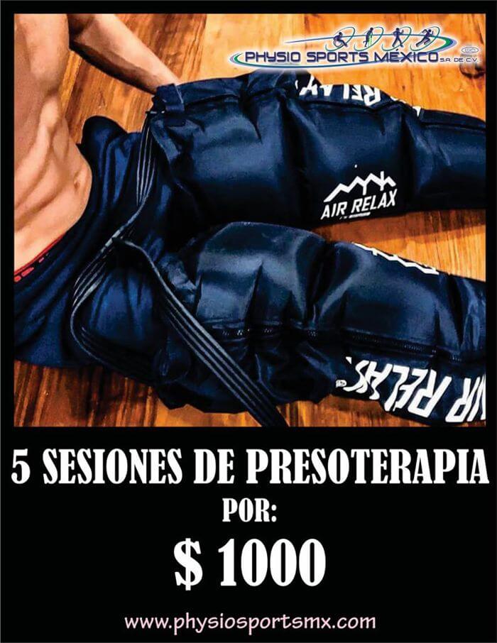 Presoterapia en Physio Sports México